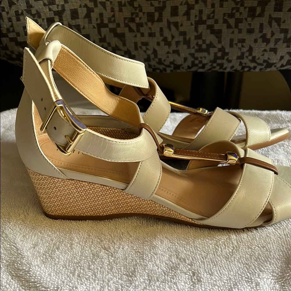 Nurture by Lamaze Cream and Brown Strappy Sandals - Picture 2 of 7